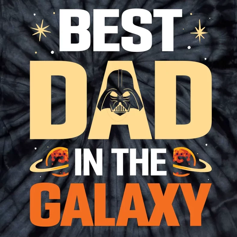 Best Dad In The Universe Fathers Day Spoof Tie-Dye T-Shirt