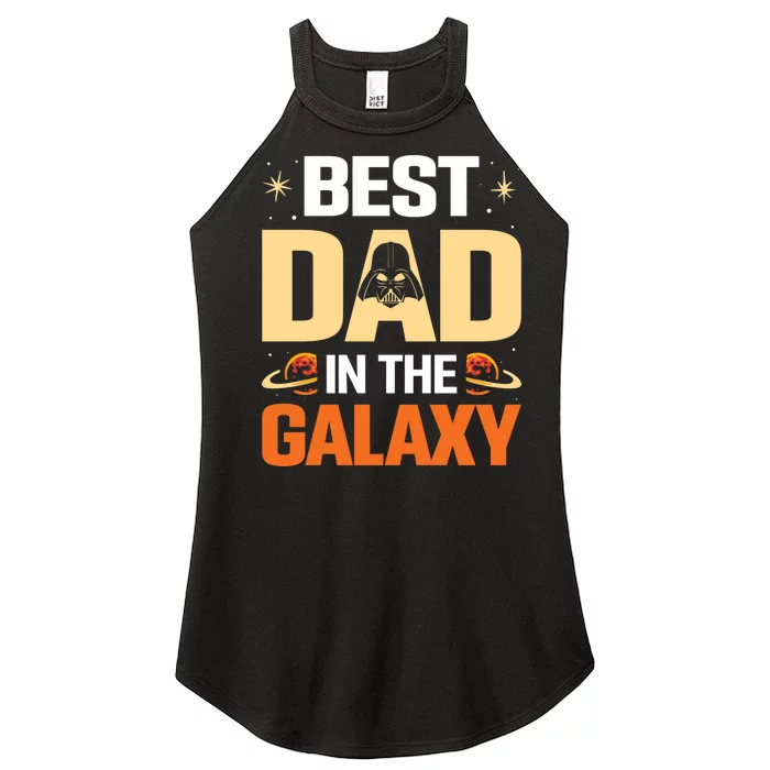 Best Dad In The Universe Fathers Day Spoof Women’s Perfect Tri Rocker Tank