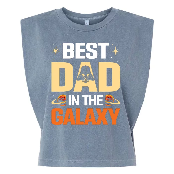 Best Dad In The Universe Fathers Day Spoof Garment-Dyed Women's Muscle Tee