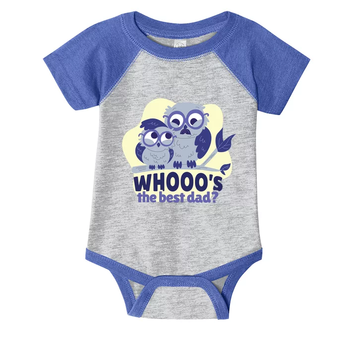 Best Dad Owl Infant Baby Jersey Bodysuit