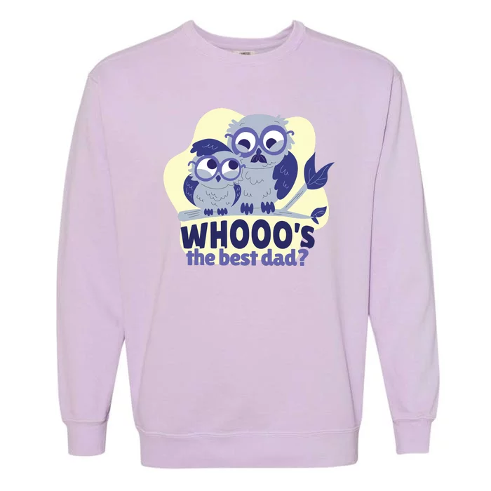 Best Dad Owl Garment-Dyed Sweatshirt