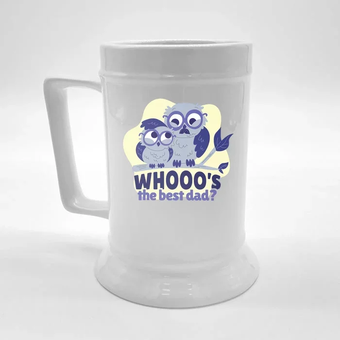 Best Dad Owl Front & Back Beer Stein