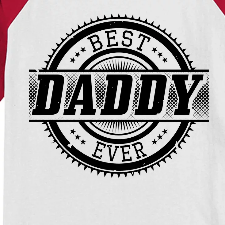 Best Daddy Ever Kids Colorblock Raglan Jersey