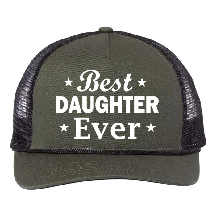 Best Daughter Ever Retro Rope Trucker Hat Cap