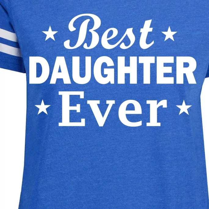 Best Daughter Ever Enza Ladies Jersey Football T-Shirt