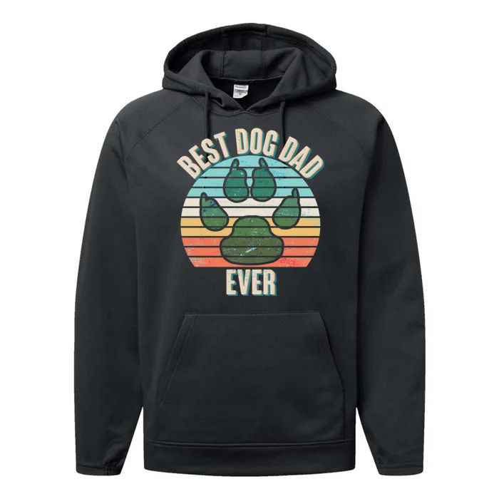 Best Dog Dad Ever Performance Fleece Hoodie