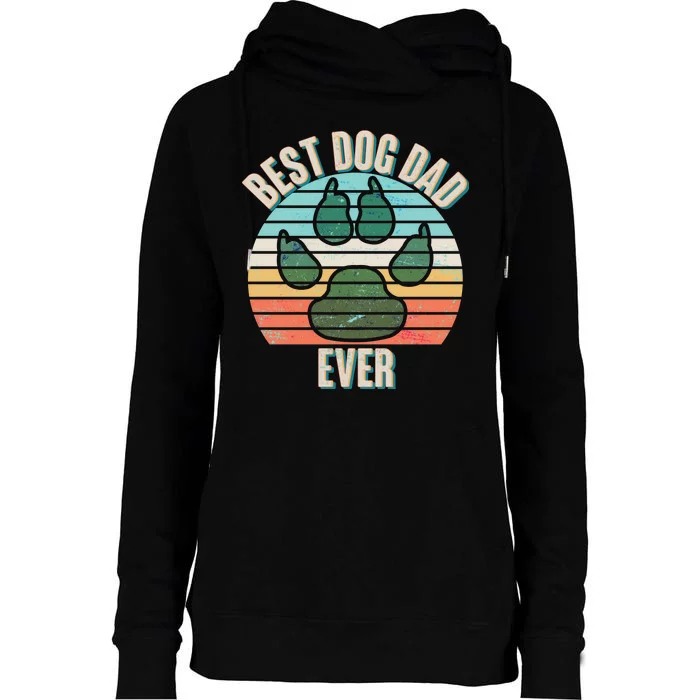 Best Dog Dad Ever Womens Funnel Neck Pullover Hood