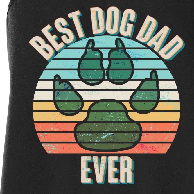 Best Dog Dad Ever Women's Racerback Tank