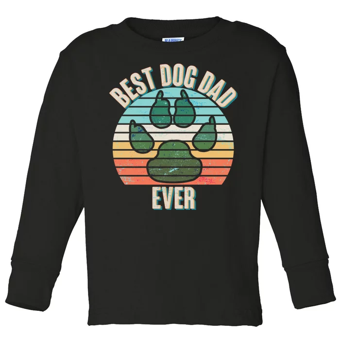 Best Dog Dad Ever Toddler Long Sleeve Shirt