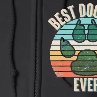 Best Dog Dad Ever Full Zip Hoodie