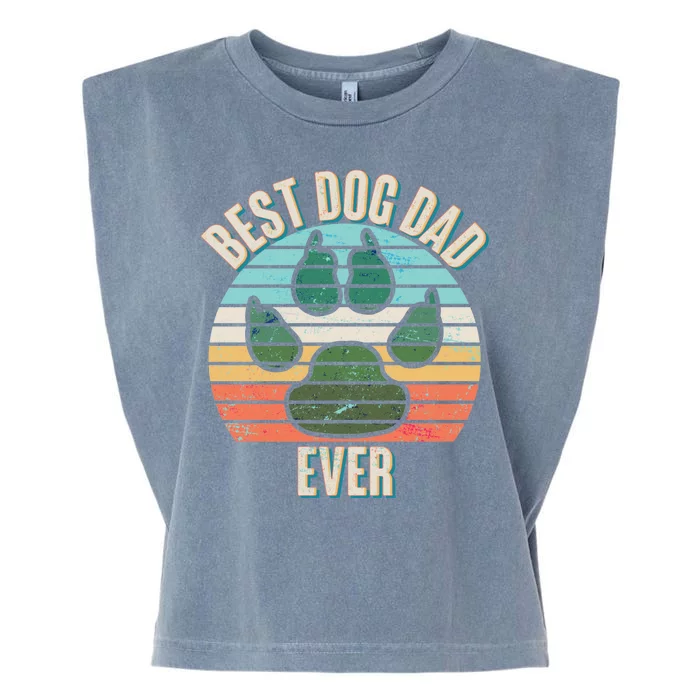 Best Dog Dad Ever Garment-Dyed Women's Muscle Tee