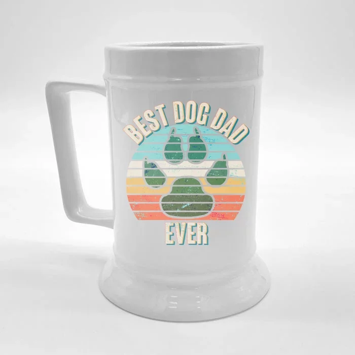 Best Dog Dad Ever Front & Back Beer Stein