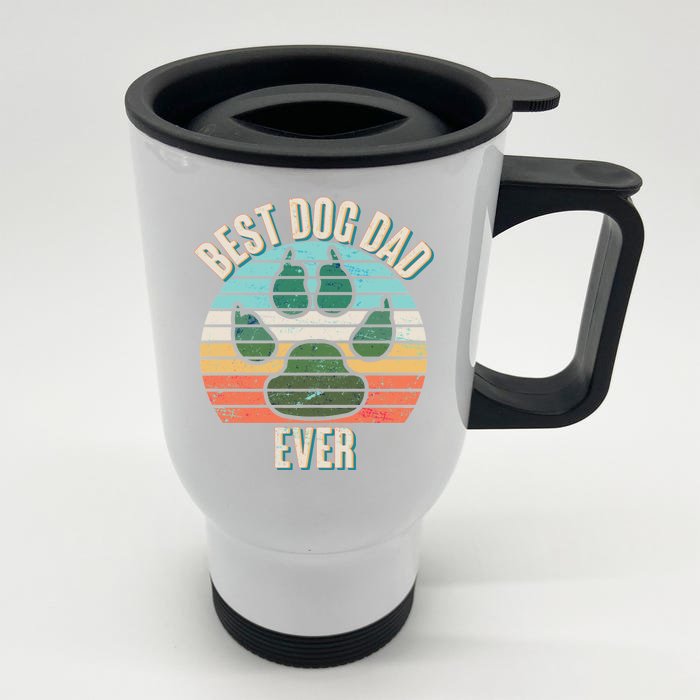 Best Dog Dad Ever Front & Back Stainless Steel Travel Mug