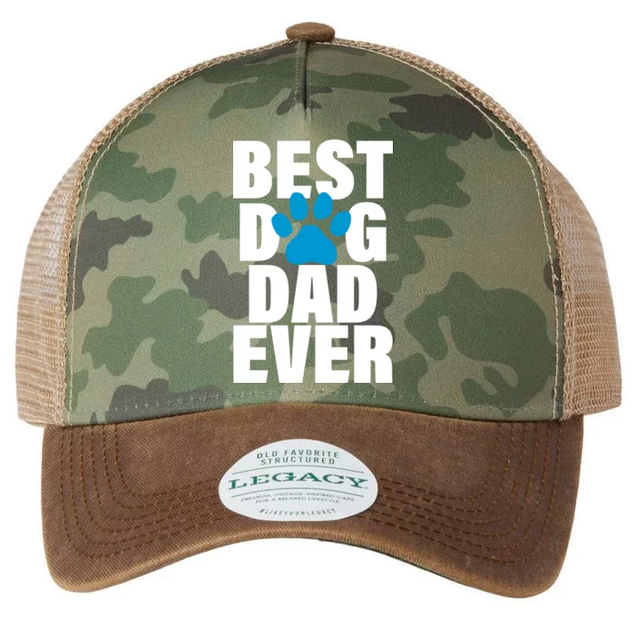 Best Dog Dad Ever Paw Legacy Tie Dye Trucker Hat