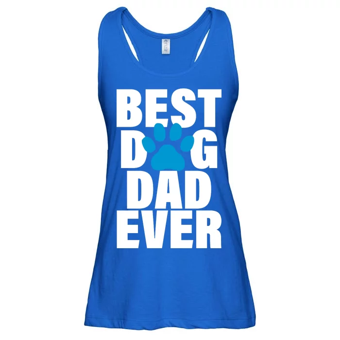 Best Dog Dad Ever Paw Ladies Essential Flowy Tank