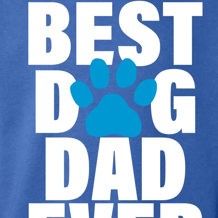 Best Dog Dad Ever Paw Toddler Hoodie