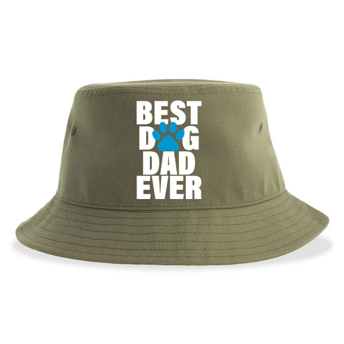 Best Dog Dad Ever Paw Sustainable Bucket Hat