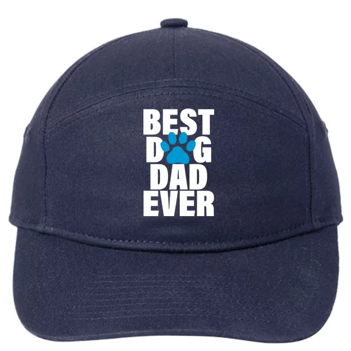 Best Dog Dad Ever Paw 7-Panel Snapback Hat