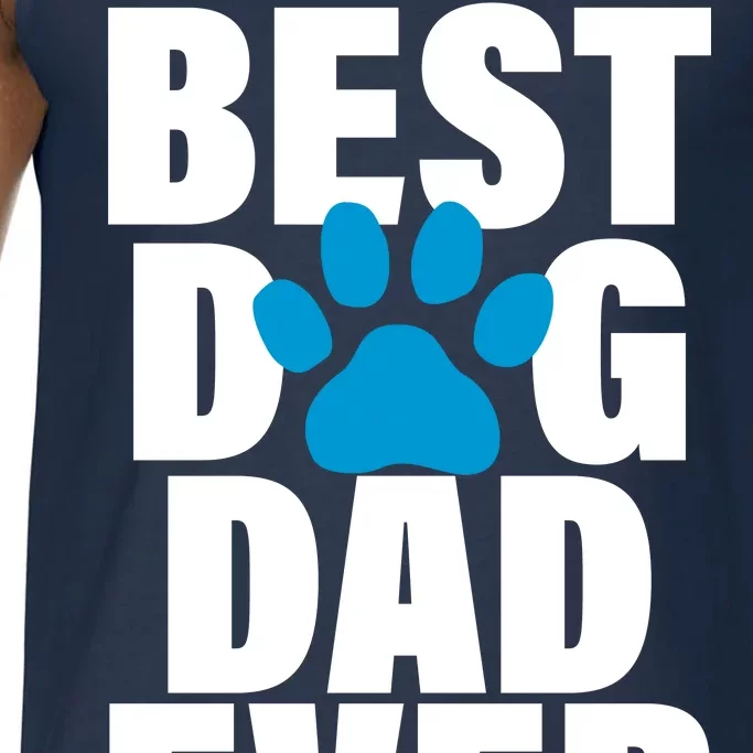 Best Dog Dad Ever Paw Comfort Colors® Tank Top