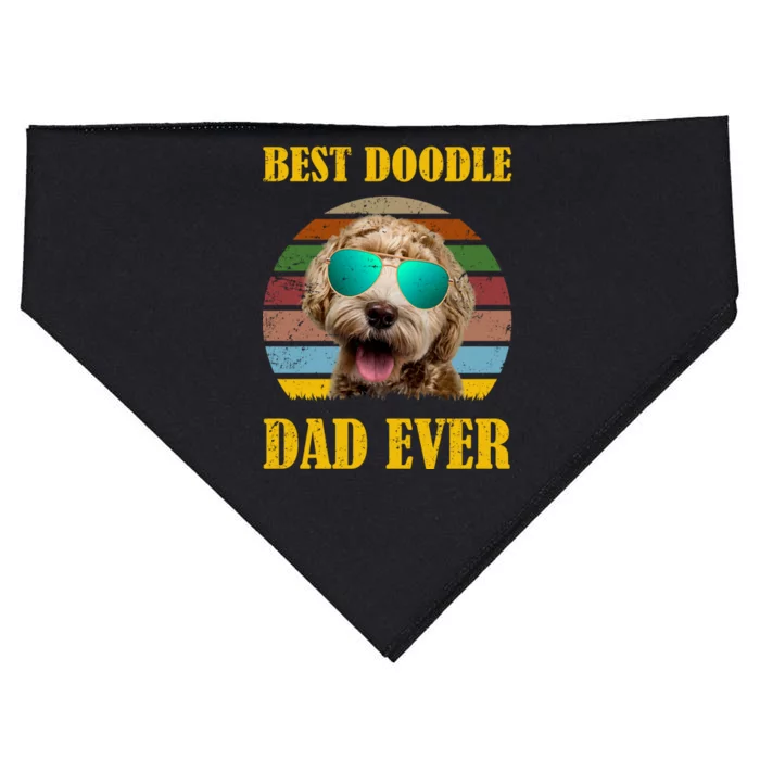 Best Doodle Dad Ever USA-Made Doggie Bandana