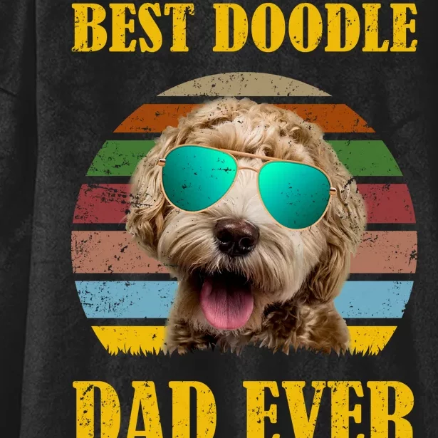 Best Doodle Dad Ever Hooded Wearable Blanket