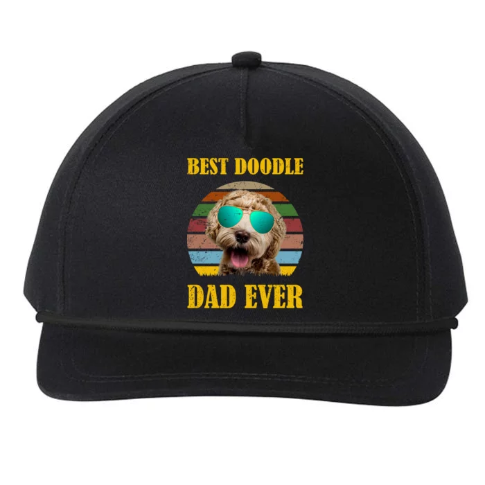 Best Doodle Dad Ever Snapback Five-Panel Rope Hat