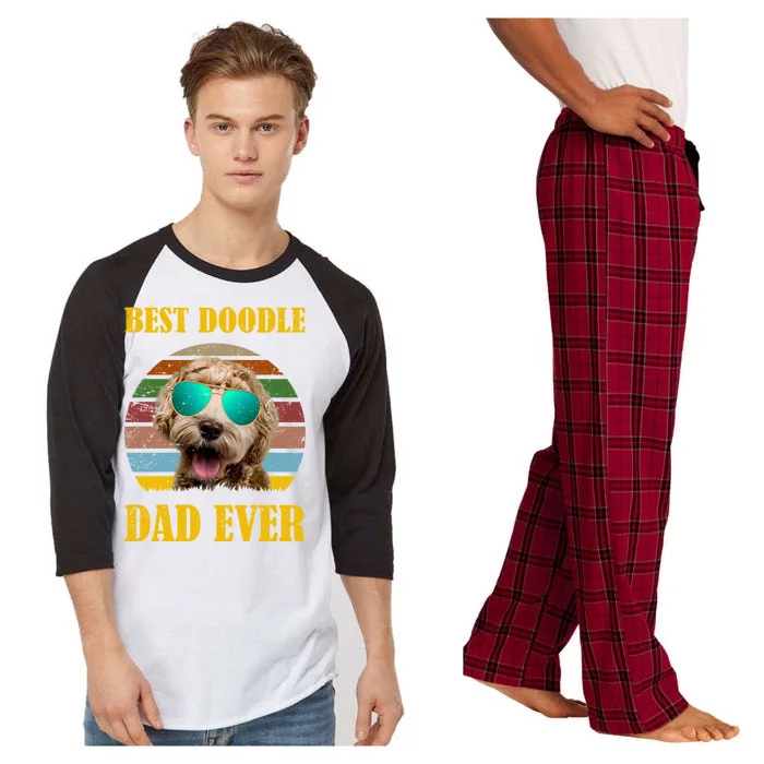 Best Doodle Dad Ever Raglan Sleeve Pajama Set