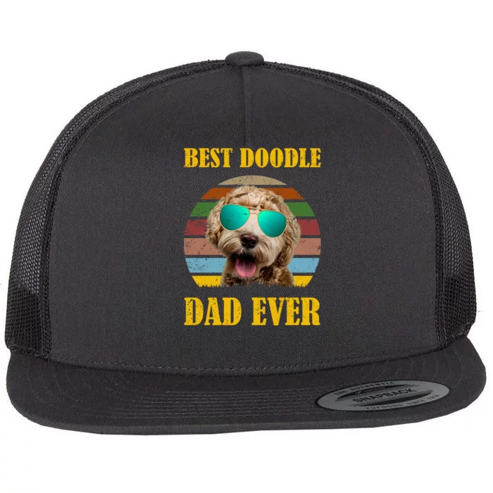 Best Doodle Dad Ever Flat Bill Trucker Hat