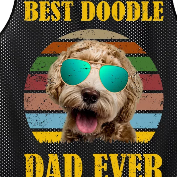 Best Doodle Dad Ever Mesh Reversible Basketball Jersey Tank