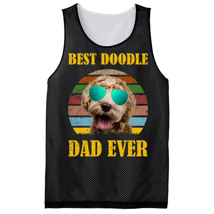 Best Doodle Dad Ever Mesh Reversible Basketball Jersey Tank