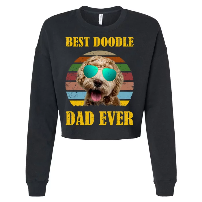 Best Doodle Dad Ever Cropped Pullover Crew