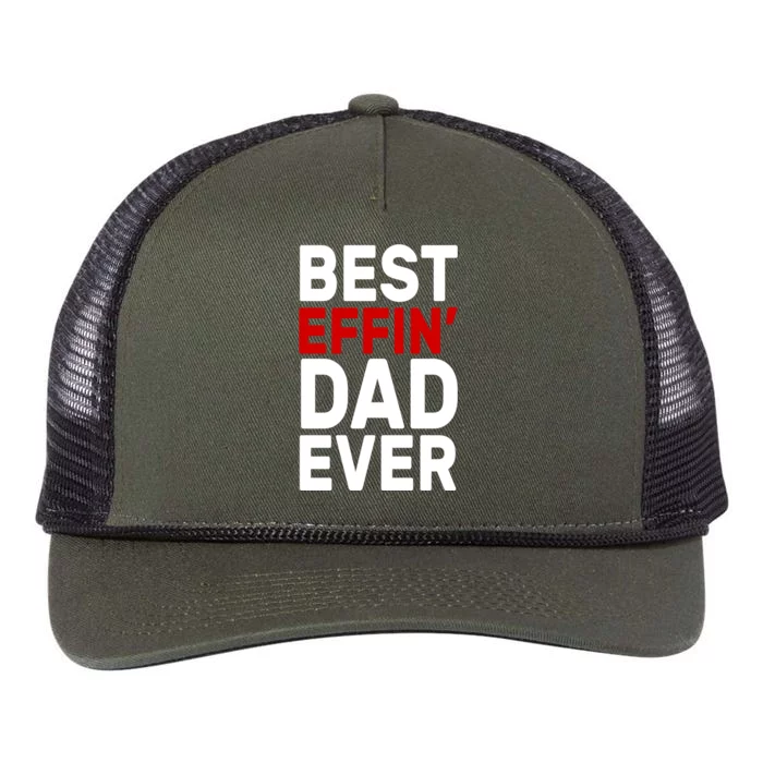 Best Effin Dad Ever Retro Rope Trucker Hat Cap