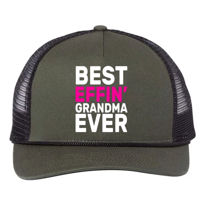 Best Effin Grandma Ever Retro Rope Trucker Hat Cap