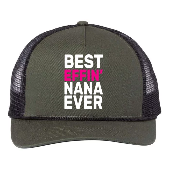 Best Effin Nana Ever Retro Rope Trucker Hat Cap