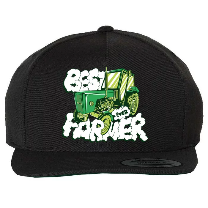 Best Farmer Ever Wool Snapback Cap