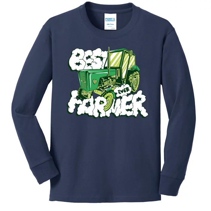 Best Farmer Ever Kids Long Sleeve Shirt