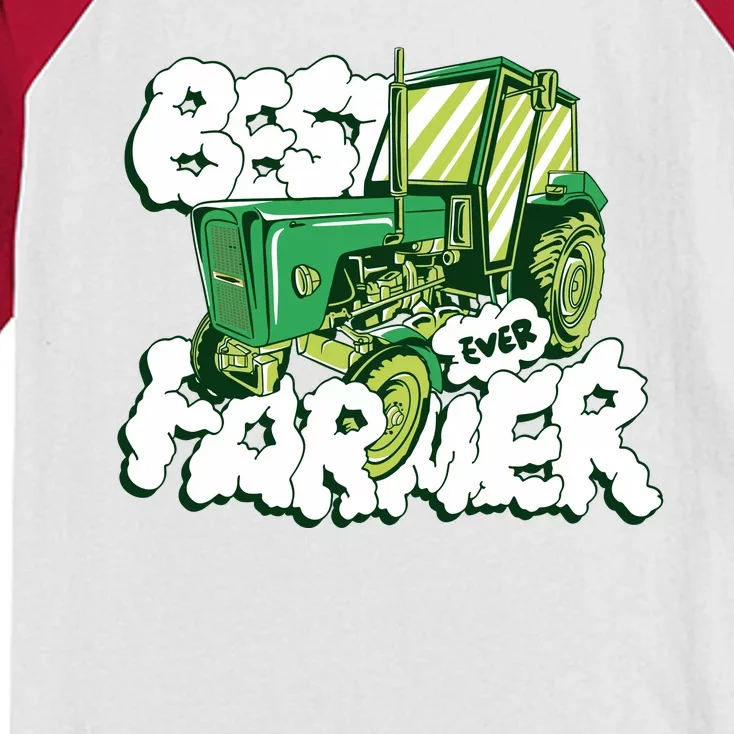 Best Farmer Ever Kids Colorblock Raglan Jersey