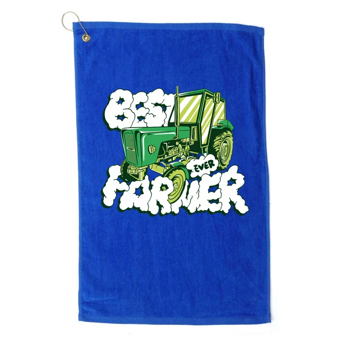 Best Farmer Ever Platinum Collection Golf Towel