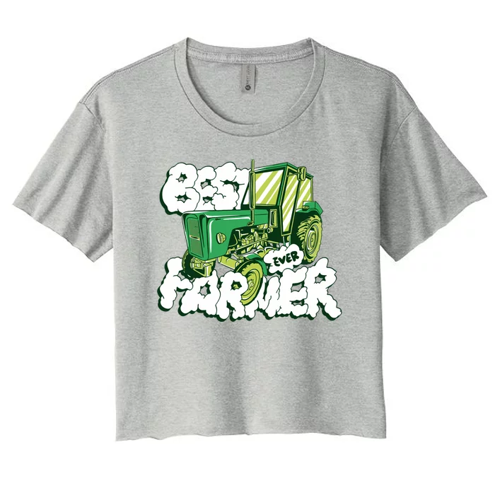 Best Farmer Ever Women's Crop Top Tee