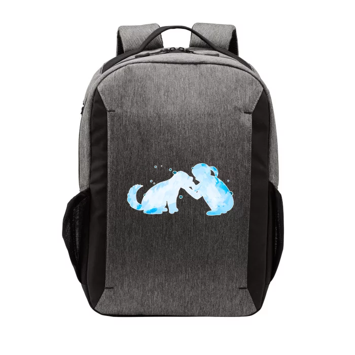 Best Friends Child With Dog Vector Backpack