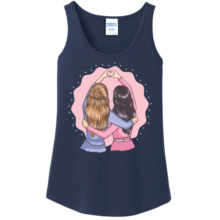 Best Friends Heart Ladies Essential Tank