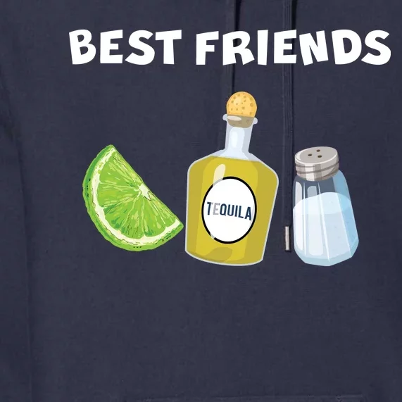 Best Friends Lime Tequila Salt Premium Hoodie