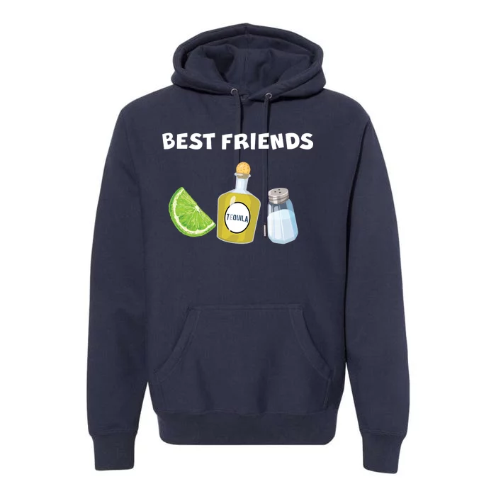 Best Friends Lime Tequila Salt Premium Hoodie