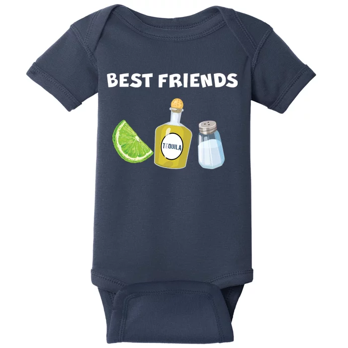 Best Friends Lime Tequila Salt Baby Bodysuit