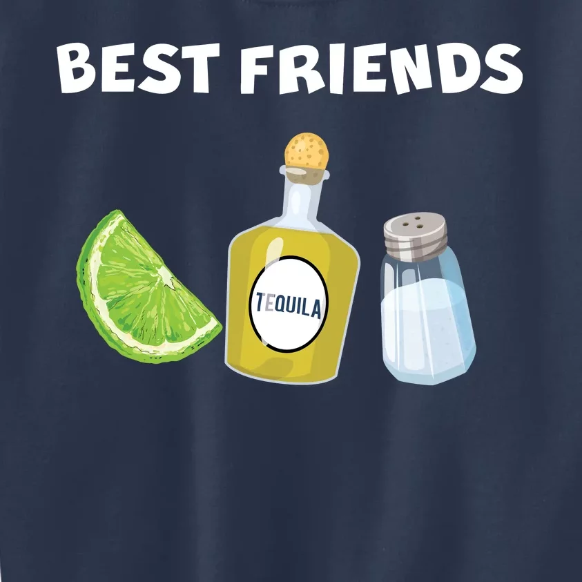 Best Friends Lime Tequila Salt Kids Sweatshirt