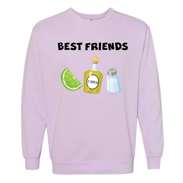 Best Friends Lime Tequila Salt Garment-Dyed Sweatshirt