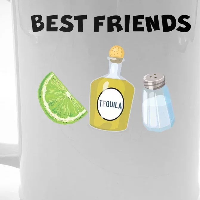 Best Friends Lime Tequila Salt Front & Back Beer Stein