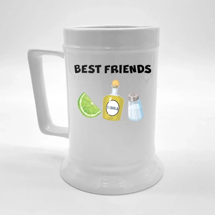 Best Friends Lime Tequila Salt Front & Back Beer Stein