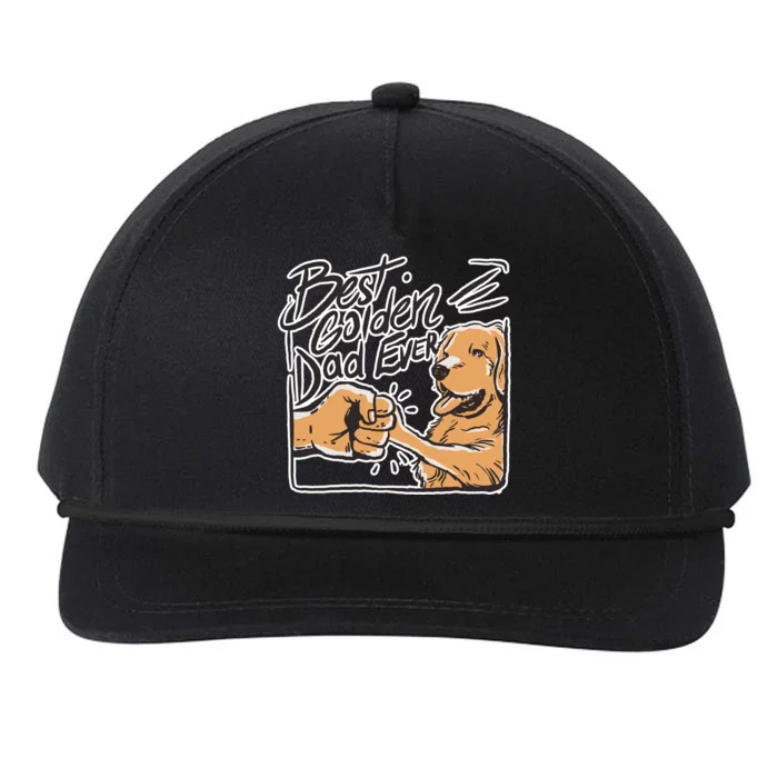 Best Golden Dad Ever Snapback Five-Panel Rope Hat