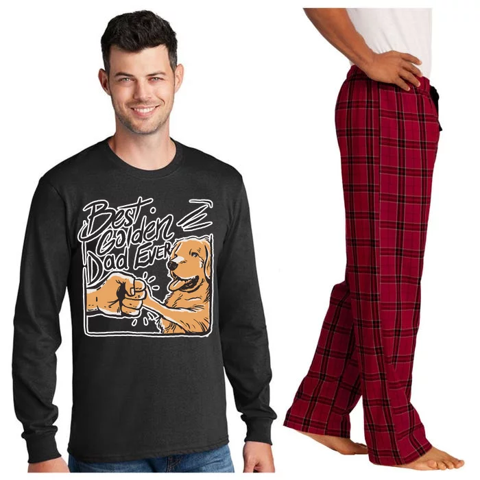 Best Golden Dad Ever Long Sleeve Pajama Set